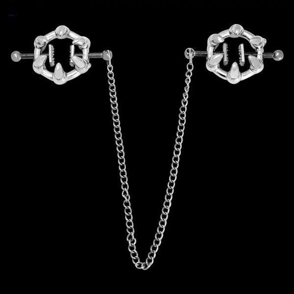 Nipple with Adjustable Nipple Clamps for Nipple Stimulation Pleasure Nipple Clips Sex Toys