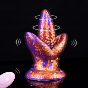 New Alien Tongue Shape Butt Plug For Women And Men Wireless Vibrating Dildo