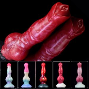 Big Dog Knot Dildos with Strong Sucker Fantasy Penis Animal Anal Masturbate