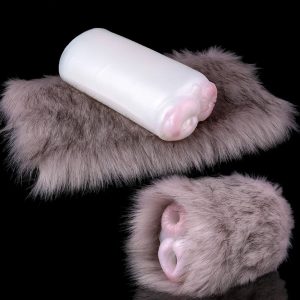 Male Masturbator Sex Toys with Artificial Animal Fur Plump and